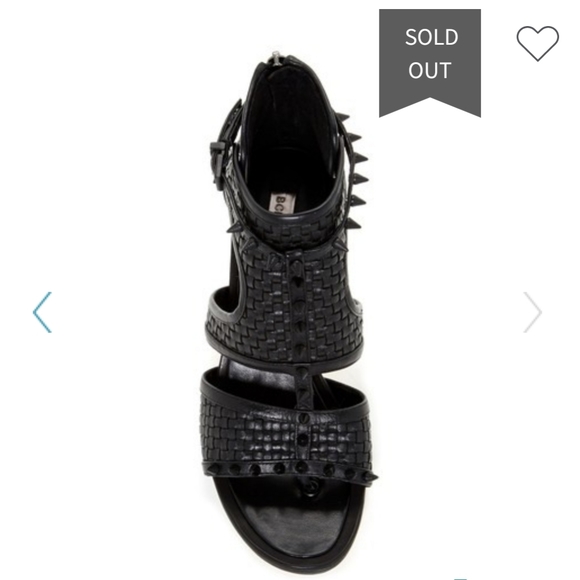 BcbgMaxazria Circa Woven Studded Heels - Picture 4 of 8